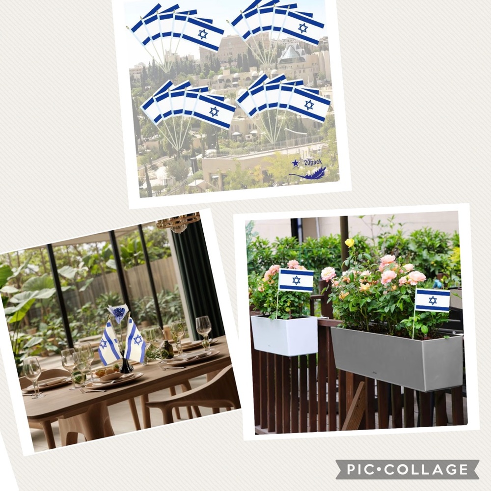Hanukkah Bundle 12 Pairs Novelty Socks + 20 Israel Flags Menorah Dreidel NWOT - Picture 7 of 7